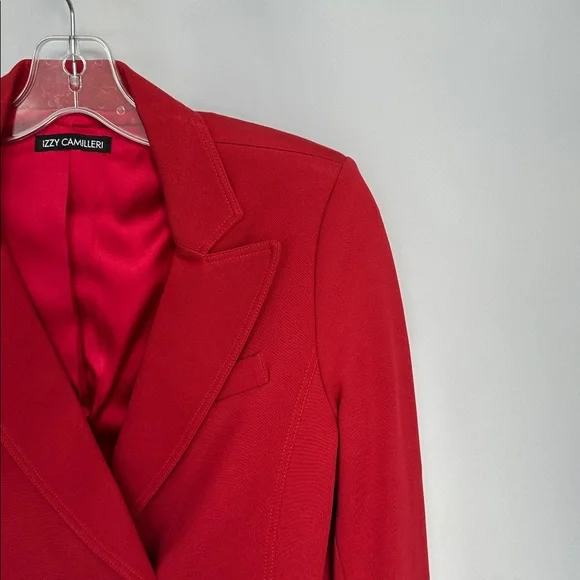Izzy Camilleri Red Tailored Blazer Film Worn No Size Tag - Picture 7 of 10
